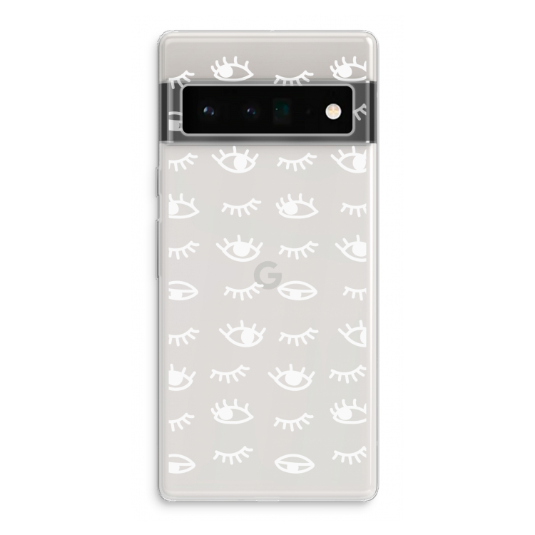 Eye pattern #3: Google Pixel 6 Pro Transparant Hoesje