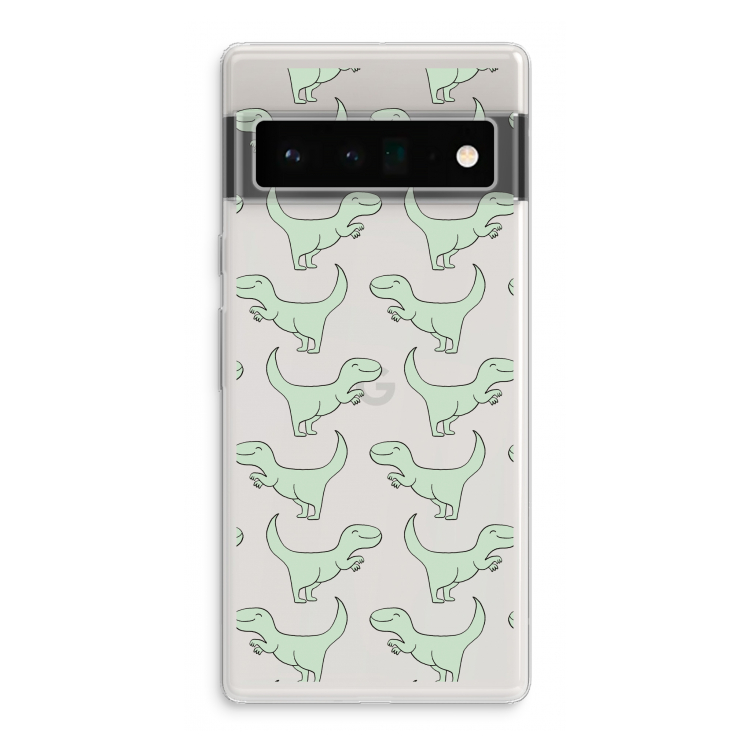 Dinos: Google Pixel 6 Pro Transparant Hoesje