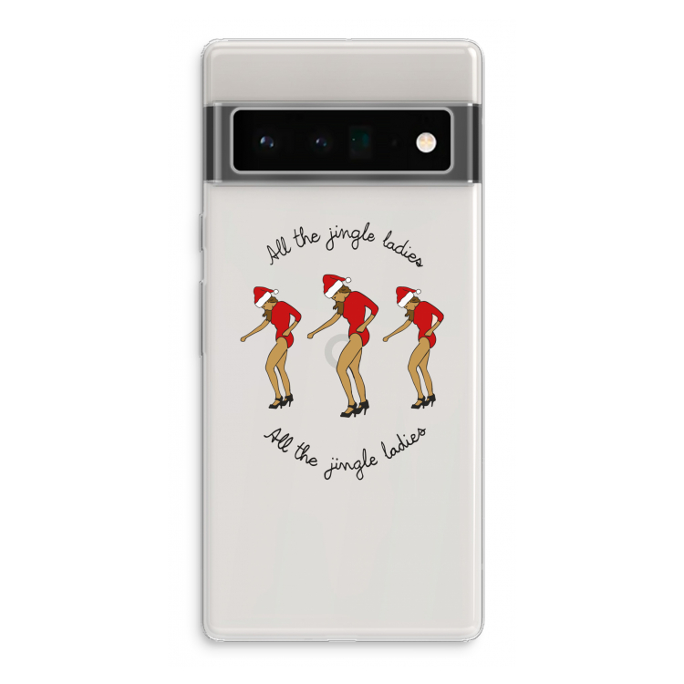 Jingle Ladies: Google Pixel 6 Pro Transparant Hoesje