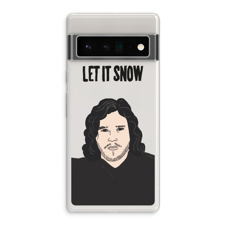 Let It Snow: Google Pixel 6 Pro Transparant Hoesje