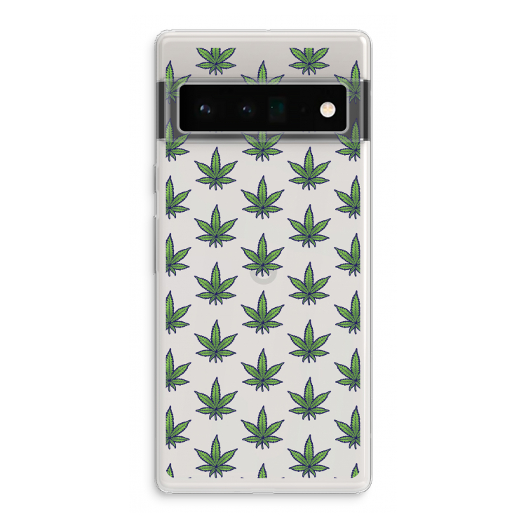 Weed: Google Pixel 6 Pro Transparant Hoesje