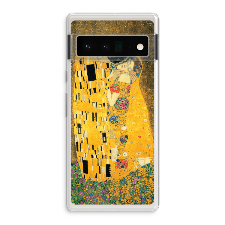 Der Kuss: Google Pixel 6 Pro Transparant Hoesje