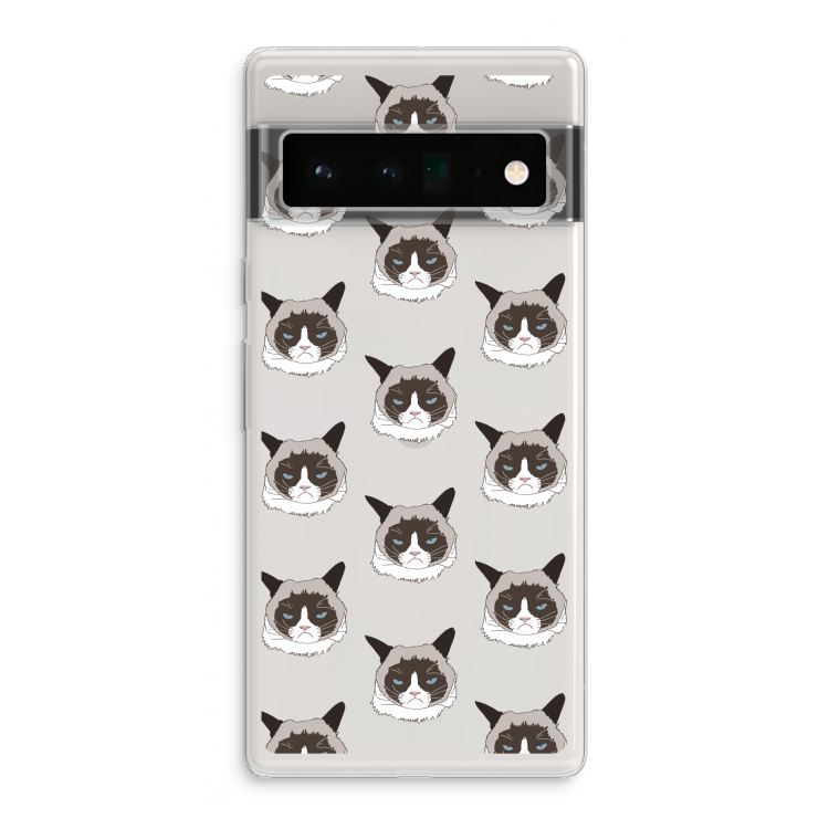 It's a Purrr Case: Google Pixel 6 Pro Transparant Hoesje