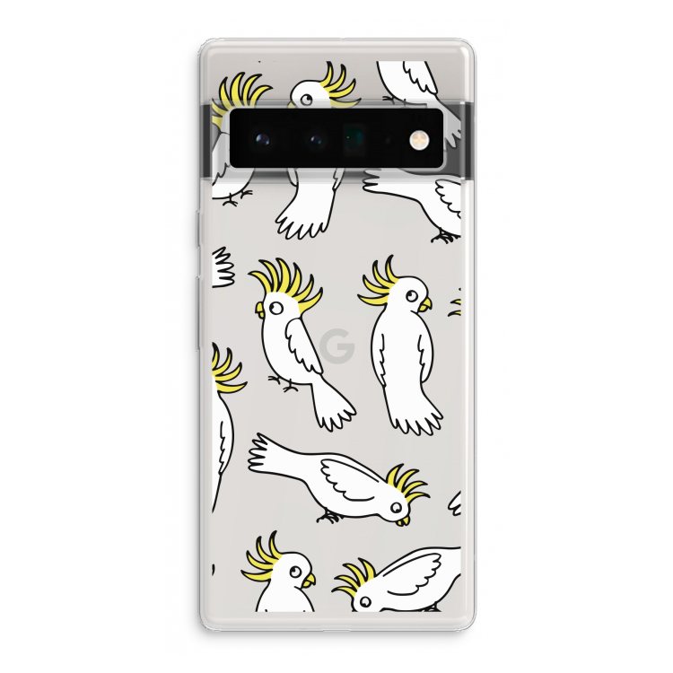 Papegaai: Google Pixel 6 Pro Transparant Hoesje
