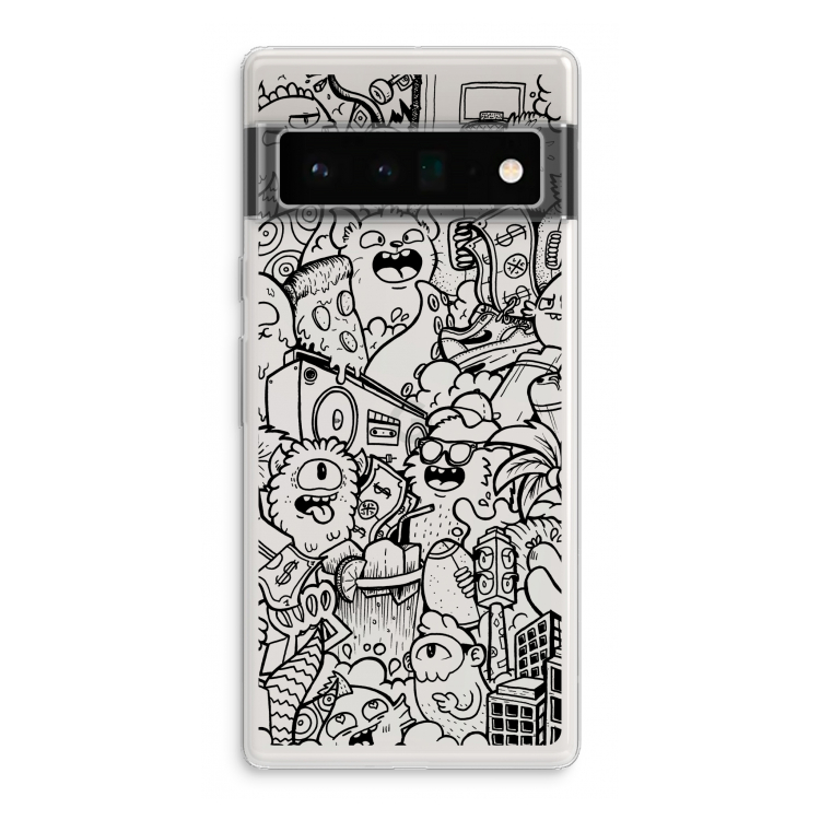 Vexx Black City : Google Pixel 6 Pro Transparant Hoesje