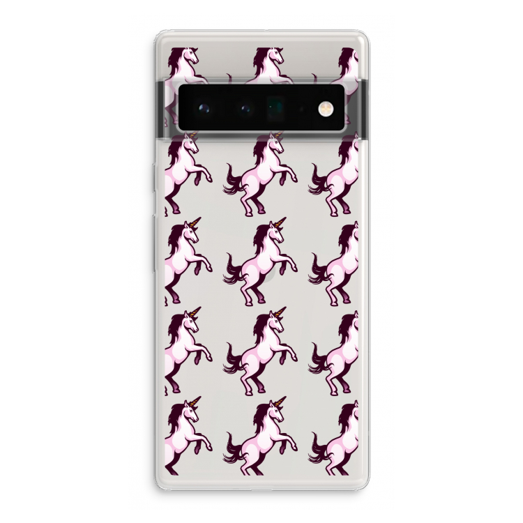 Musketon Unicorn: Google Pixel 6 Pro Transparant Hoesje