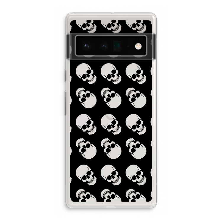 Musketon Skulls: Google Pixel 6 Pro Transparant Hoesje