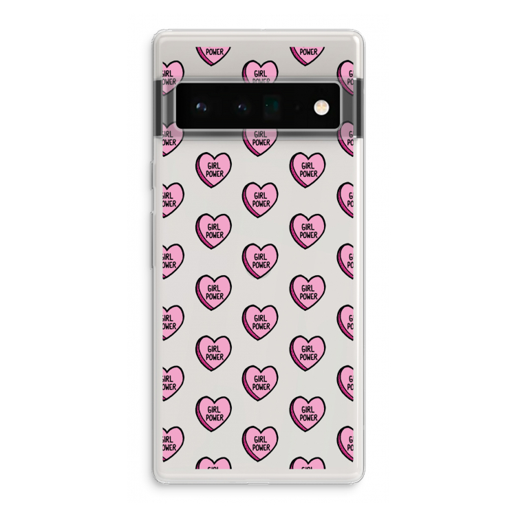 GIRL POWER: Google Pixel 6 Pro Transparant Hoesje
