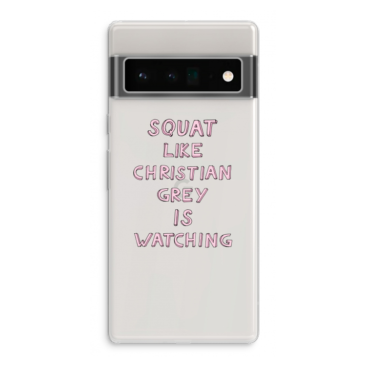 Christian Grey: Google Pixel 6 Pro Transparant Hoesje