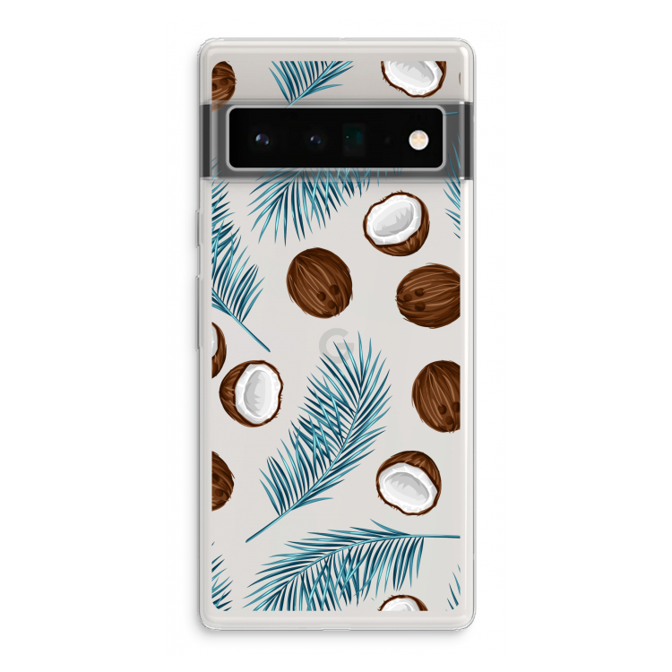Kokosnoot roze: Google Pixel 6 Pro Transparant Hoesje