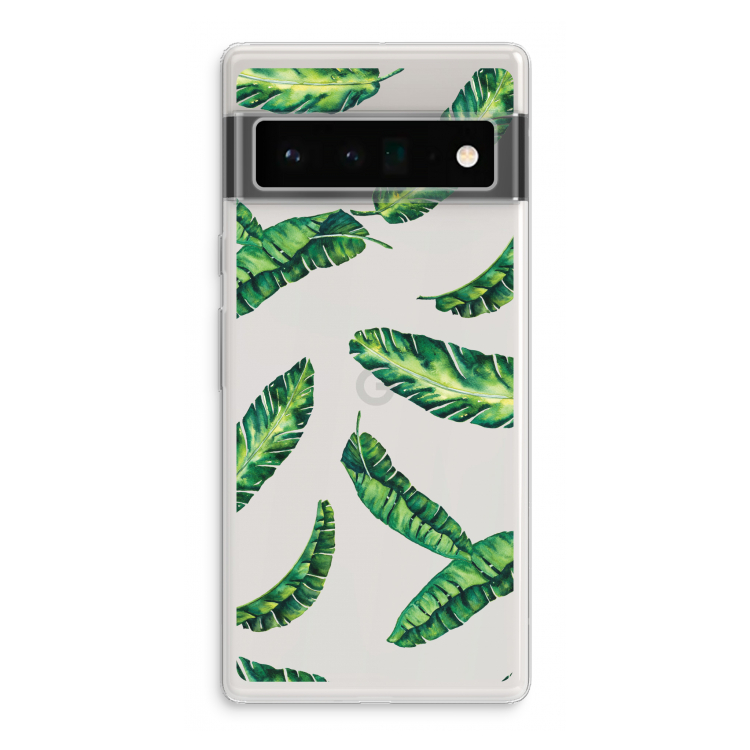 Lange bladeren: Google Pixel 6 Pro Transparant Hoesje
