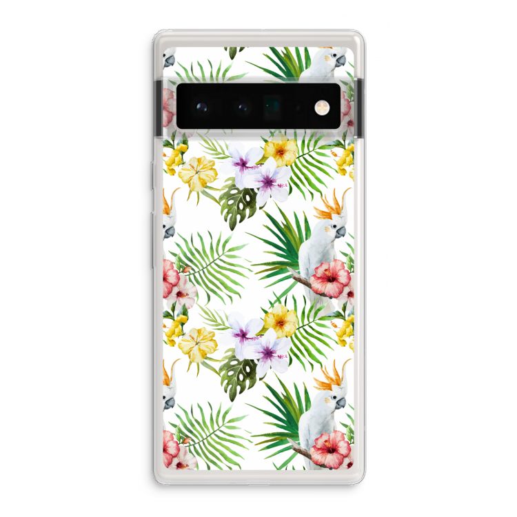 Gele kuif: Google Pixel 6 Pro Transparant Hoesje