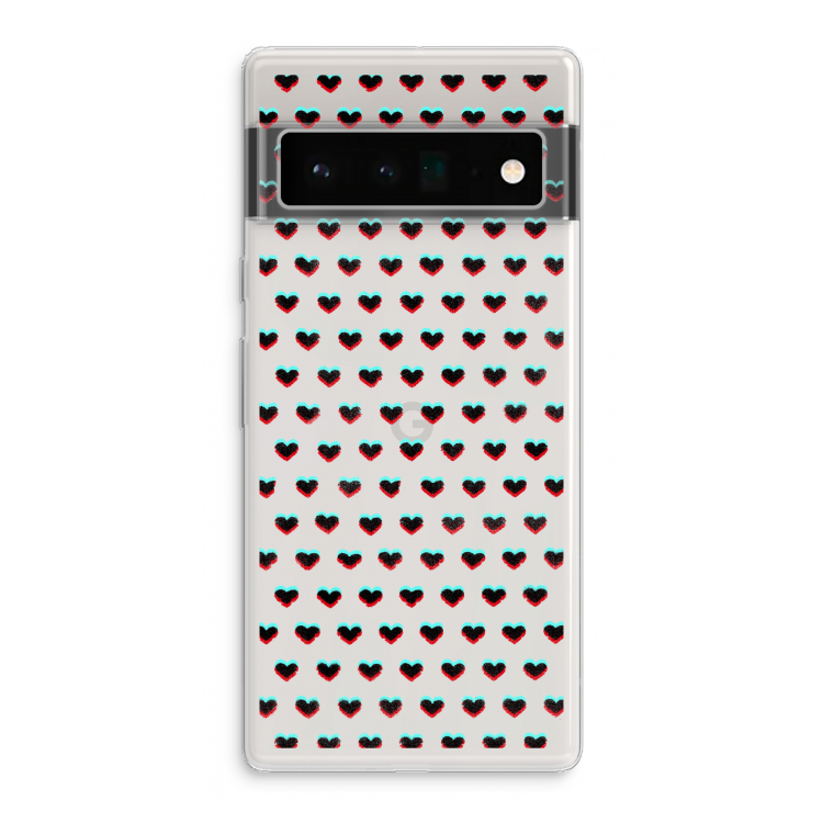 Hartjes: Google Pixel 6 Pro Transparant Hoesje