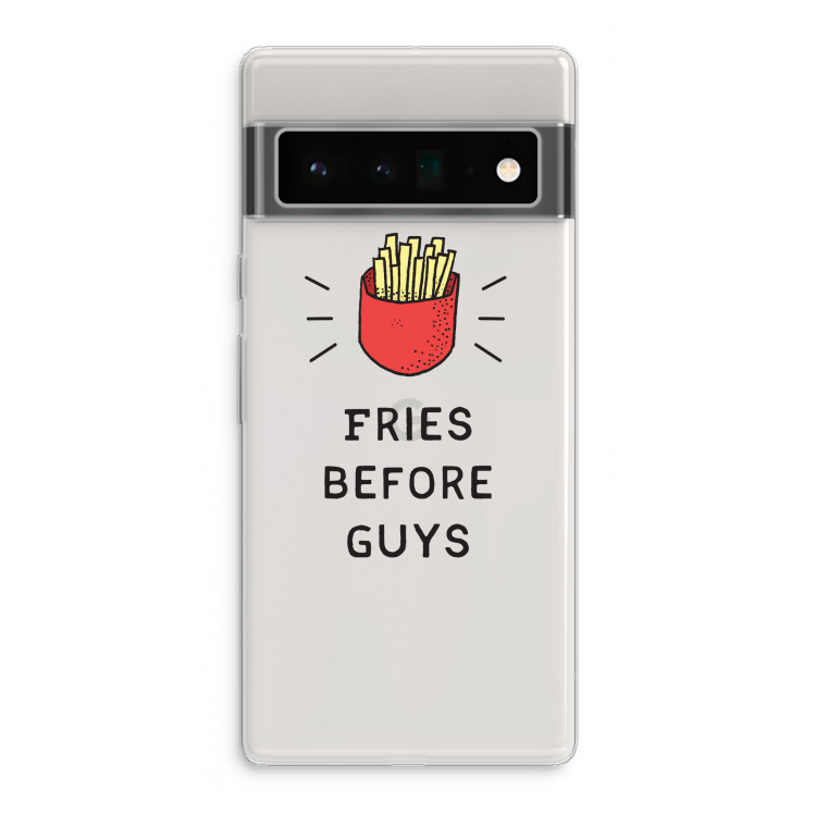 Fries before guys: Google Pixel 6 Pro Transparant Hoesje