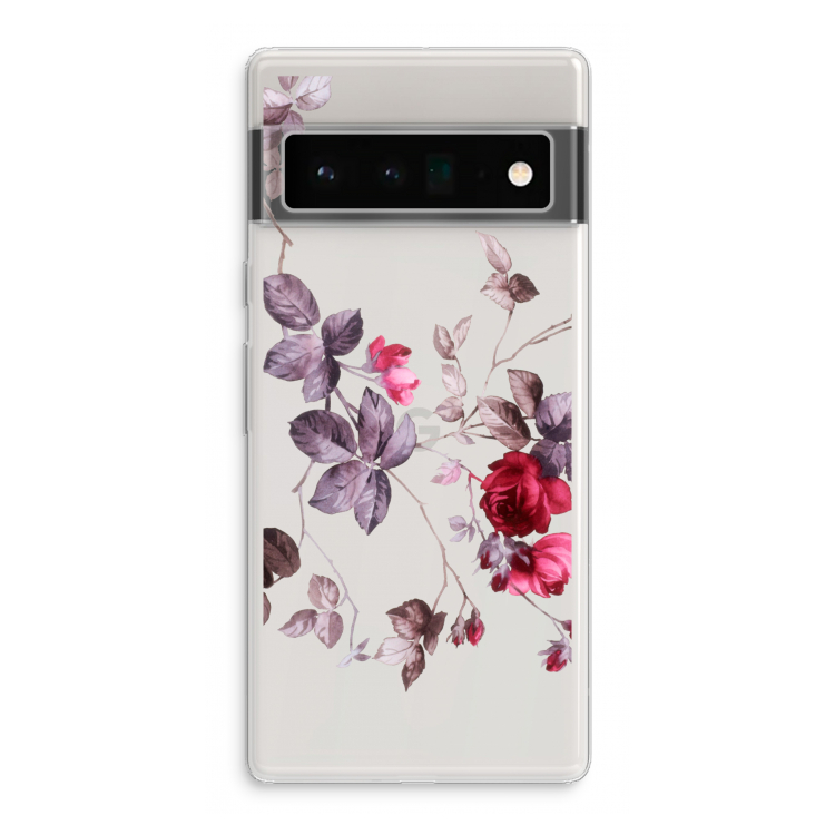 Mooie bloemen: Google Pixel 6 Pro Transparant Hoesje