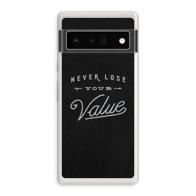Never lose your value: Google Pixel 6 Pro Transparant Hoesje