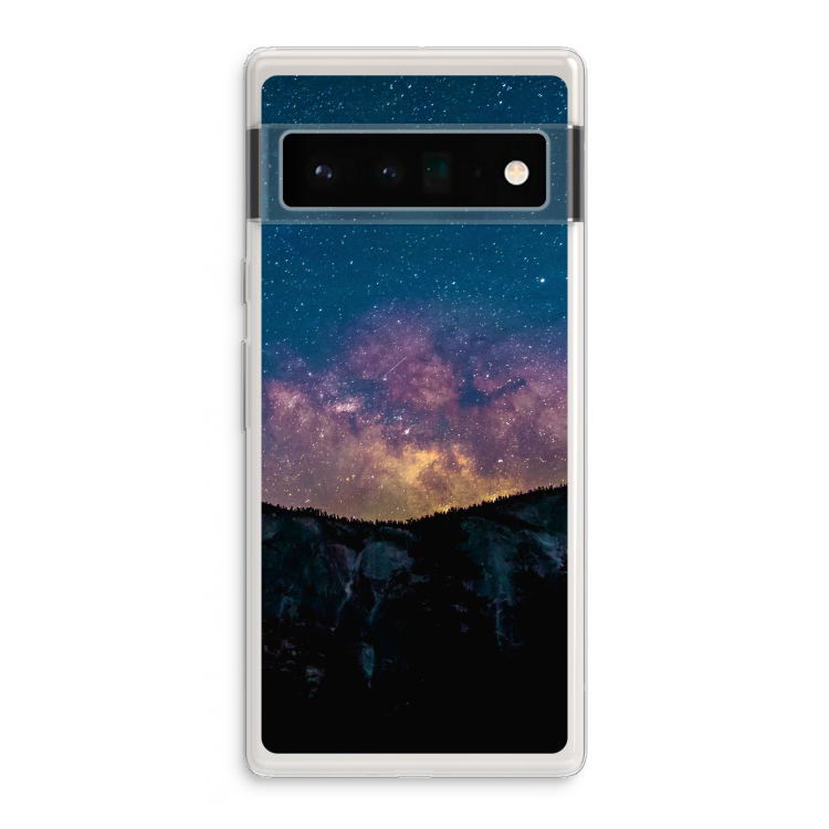 Travel to space: Google Pixel 6 Pro Transparant Hoesje