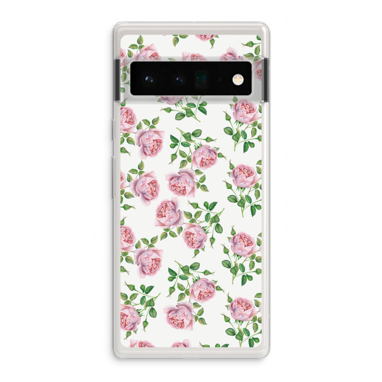 Kleine roosjes: Google Pixel 6 Pro Transparant Hoesje