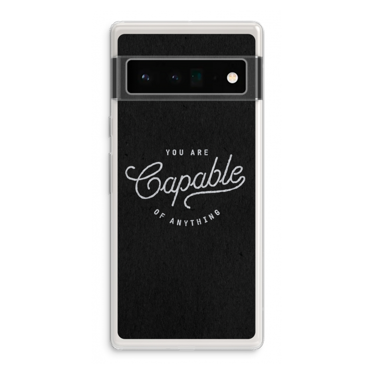 Capable: Google Pixel 6 Pro Transparant Hoesje