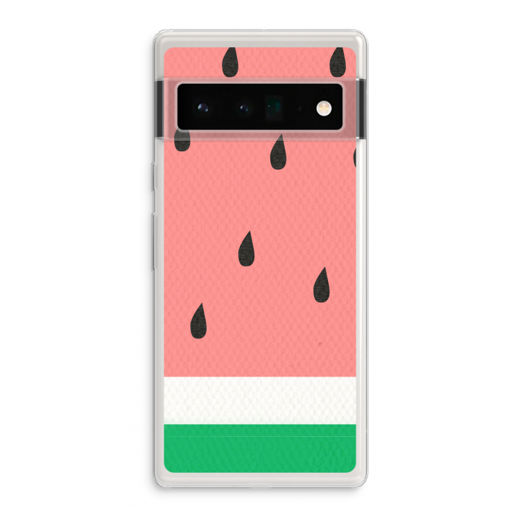 Watermeloen: Google Pixel 6 Pro Transparant Hoesje