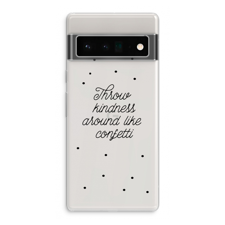 Confetti: Google Pixel 6 Pro Transparant Hoesje
