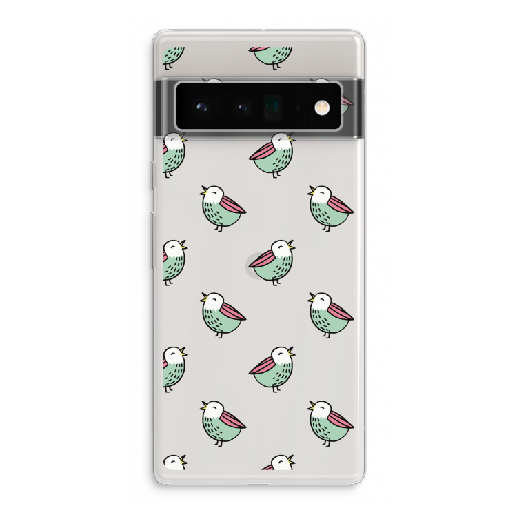 Vogeltjes: Google Pixel 6 Pro Transparant Hoesje