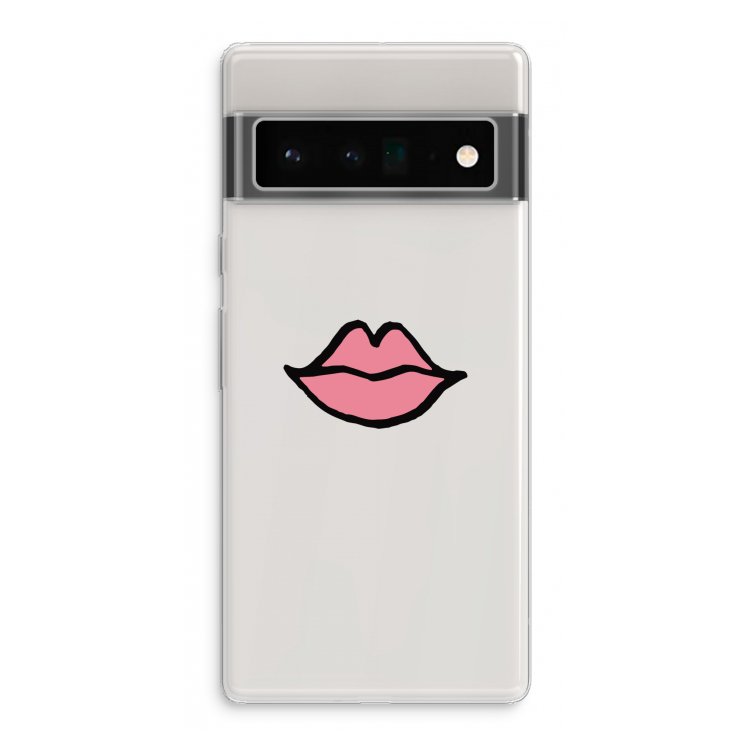 Kusje: Google Pixel 6 Pro Transparant Hoesje