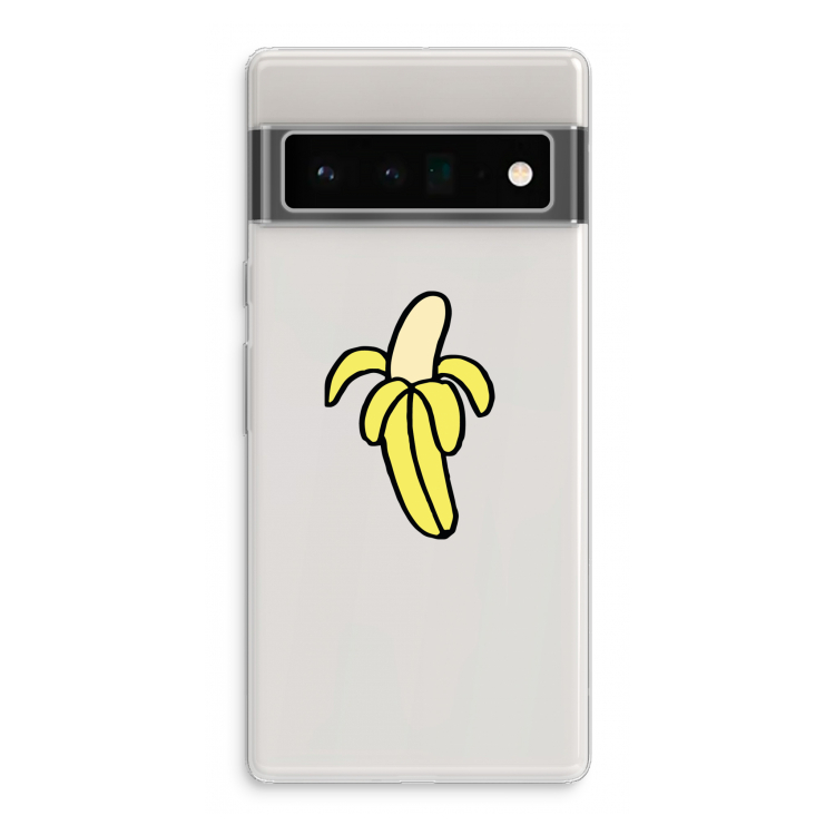 Banana: Google Pixel 6 Pro Transparant Hoesje