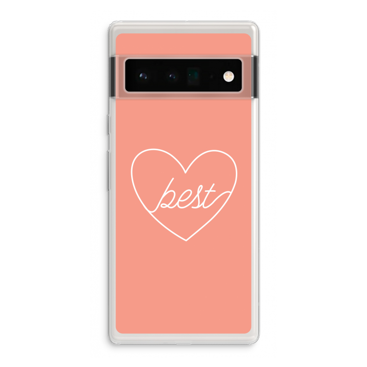 Best heart: Google Pixel 6 Pro Transparant Hoesje