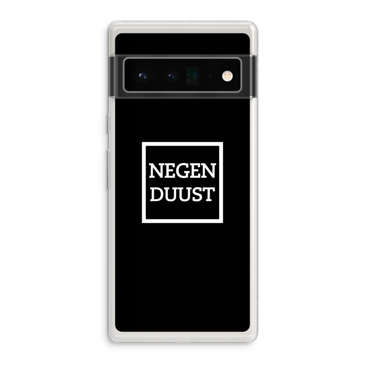 Negenduust black: Google Pixel 6 Pro Transparant Hoesje