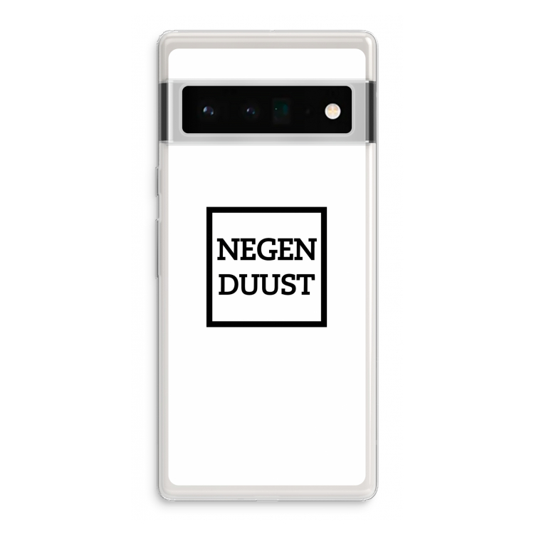 Negenduust vierkant: Google Pixel 6 Pro Transparant Hoesje