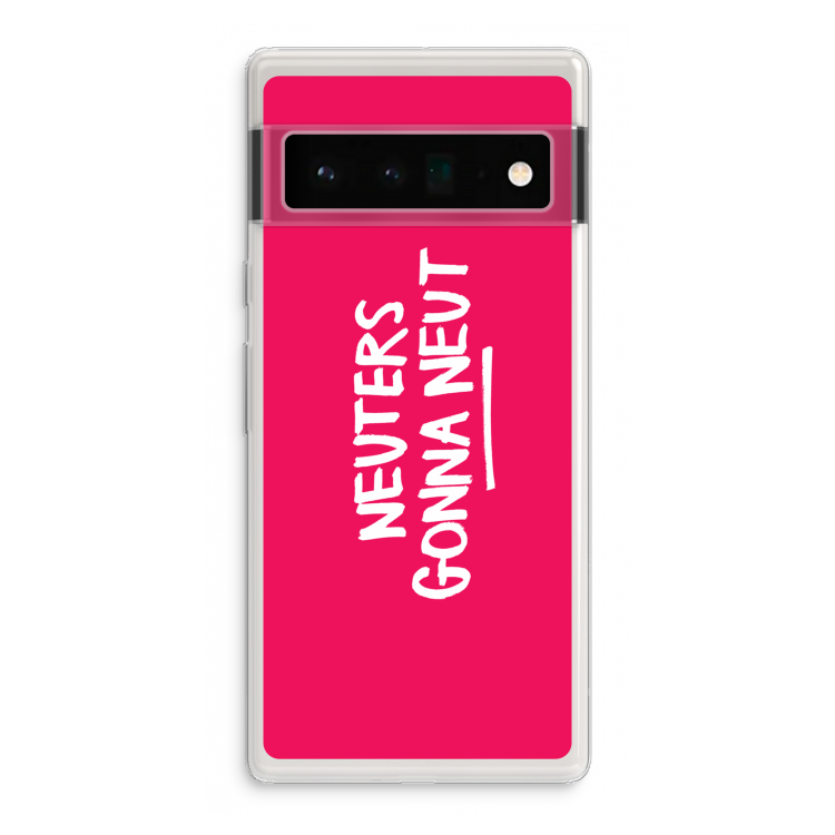 Neuters (roze): Google Pixel 6 Pro Transparant Hoesje