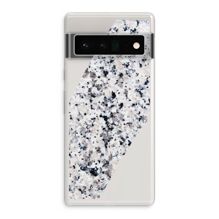 Gespikkelde marmer: Google Pixel 6 Pro Transparant Hoesje