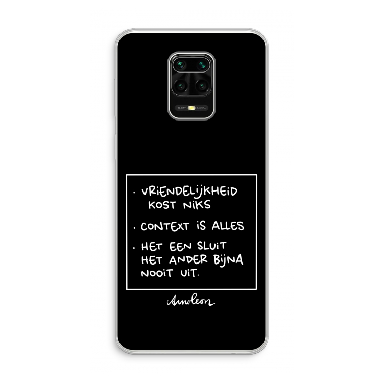 Mijn Motto's: Xiaomi Redmi Note 10 Lite Transparant Hoesje