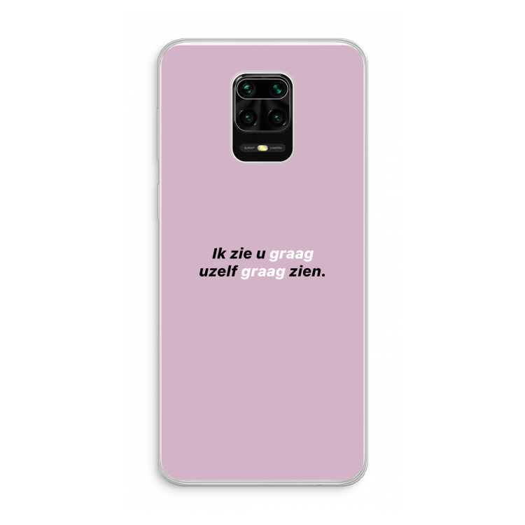uzelf graag zien: Xiaomi Redmi Note 10 Lite Transparant Hoesje