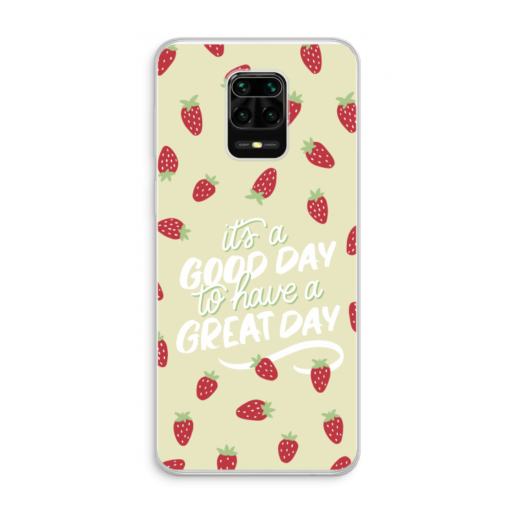 Don't forget to have a great day: Xiaomi Redmi Note 10 Lite Transparant Hoesje