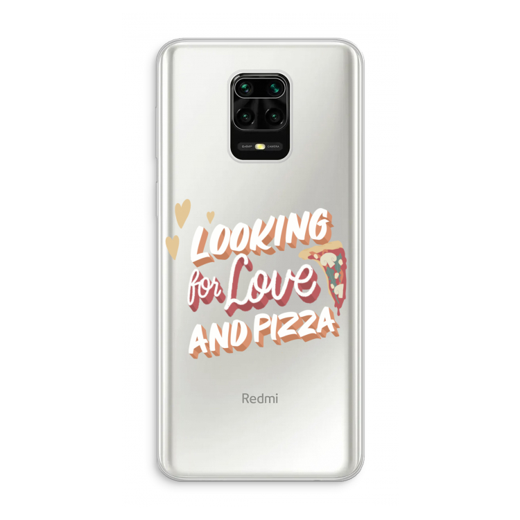 Pizza is the answer: Xiaomi Redmi Note 10 Lite Transparant Hoesje