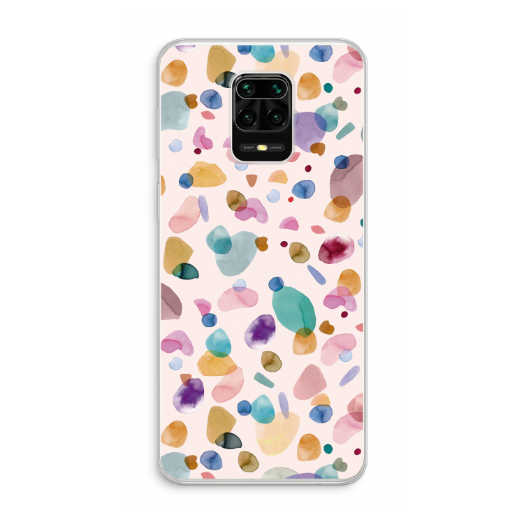Terrazzo Memphis Pink: Xiaomi Redmi Note 10 Lite Transparant Hoesje