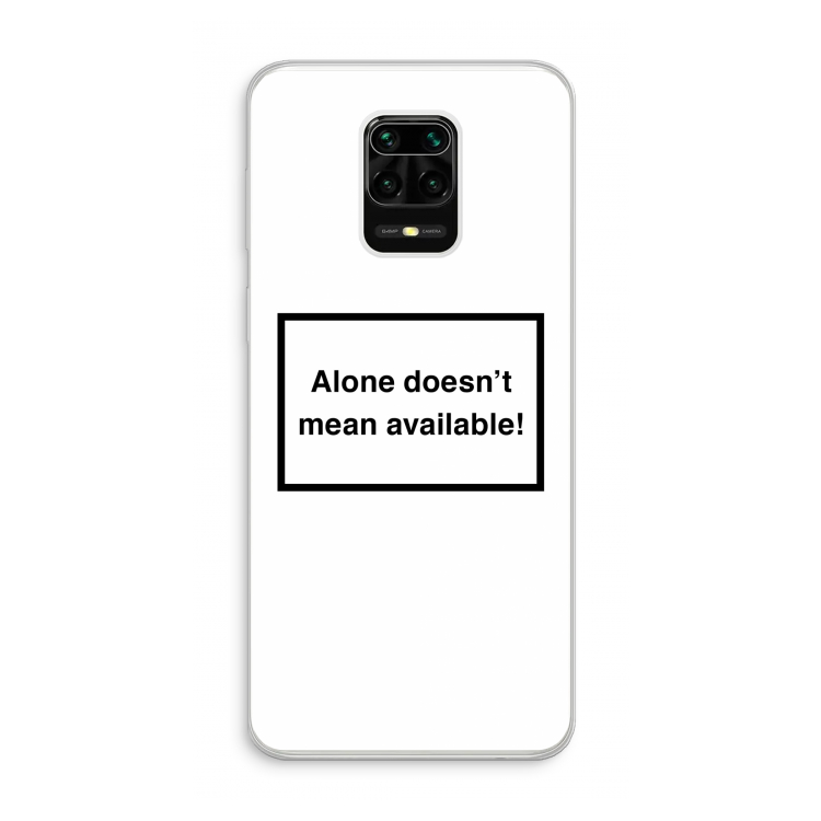 Alone: Xiaomi Redmi Note 10 Lite Transparant Hoesje