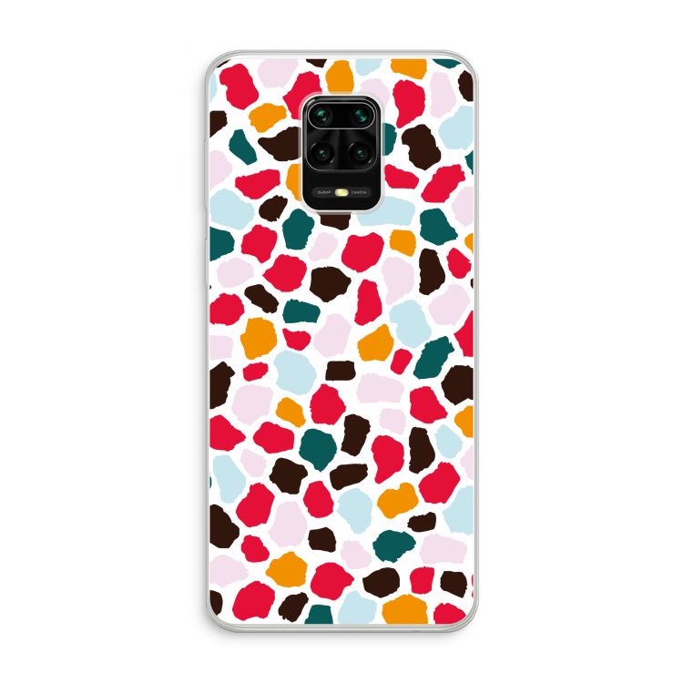 Colored Giraffe: Xiaomi Redmi Note 10 Lite Transparant Hoesje