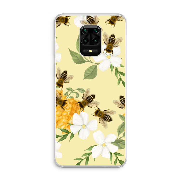 No flowers without bees: Xiaomi Redmi Note 10 Lite Transparant Hoesje