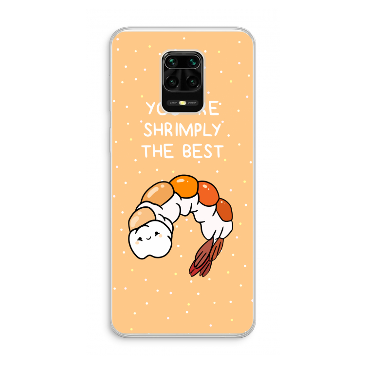 You're Shrimply The Best: Xiaomi Redmi Note 10 Lite Transparant Hoesje