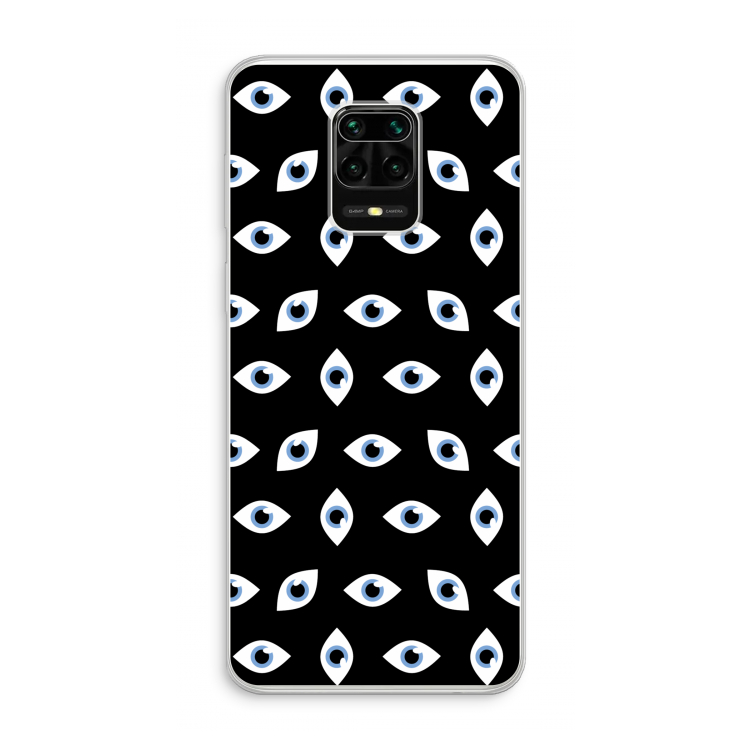 Eyes pattern: Xiaomi Redmi Note 10 Lite Transparant Hoesje