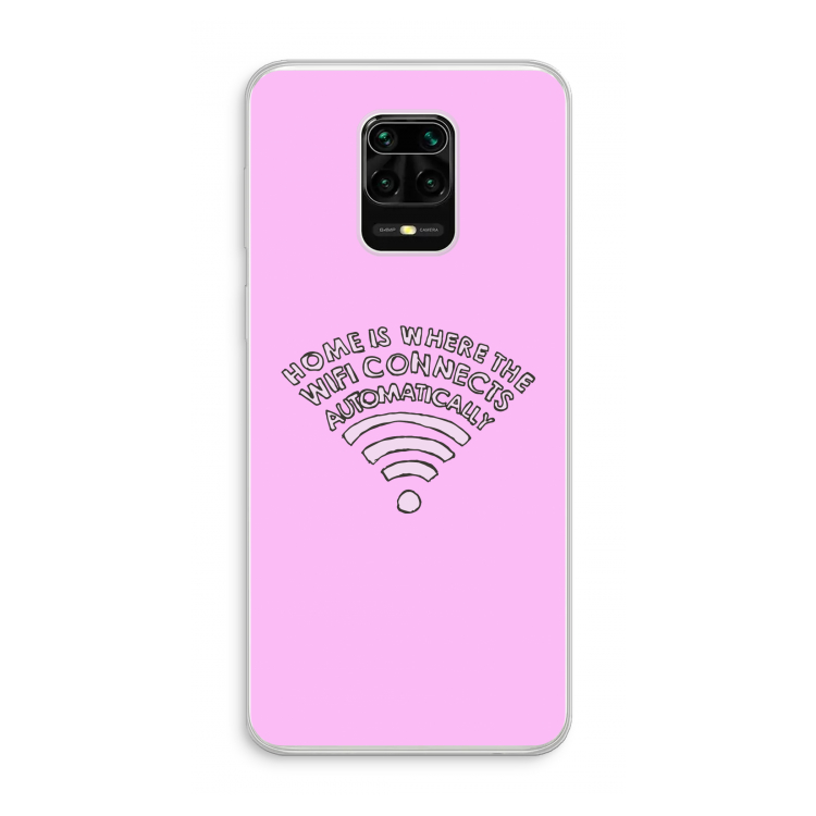 Home Is Where The Wifi Is: Xiaomi Redmi Note 10 Lite Transparant Hoesje