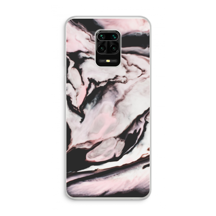 Roze stroom: Xiaomi Redmi Note 10 Lite Transparant Hoesje