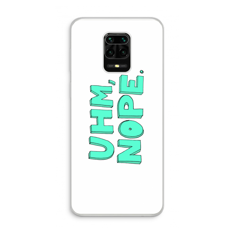 UHM, NOPE.: Xiaomi Redmi Note 10 Lite Transparant Hoesje