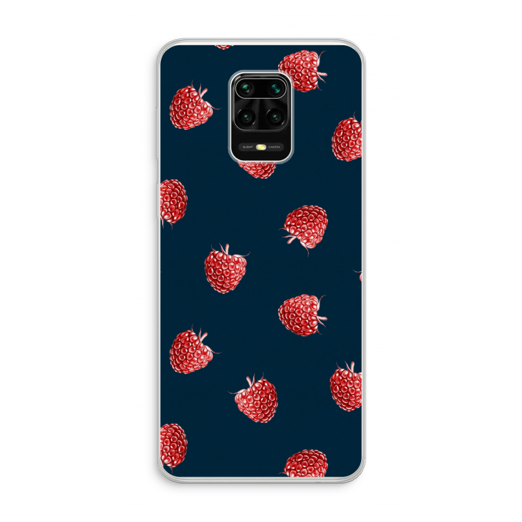 Framboosjes: Xiaomi Redmi Note 10 Lite Transparant Hoesje