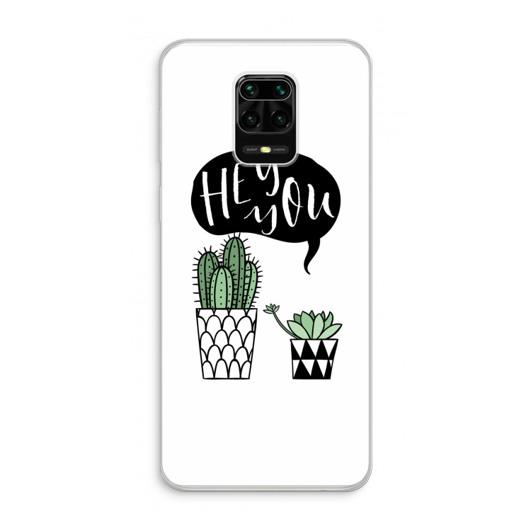 Hey you cactus: Xiaomi Redmi Note 10 Lite Transparant Hoesje