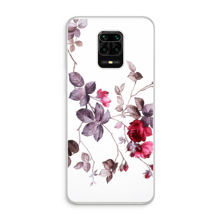 Mooie bloemen: Xiaomi Redmi Note 10 Lite Transparant Hoesje