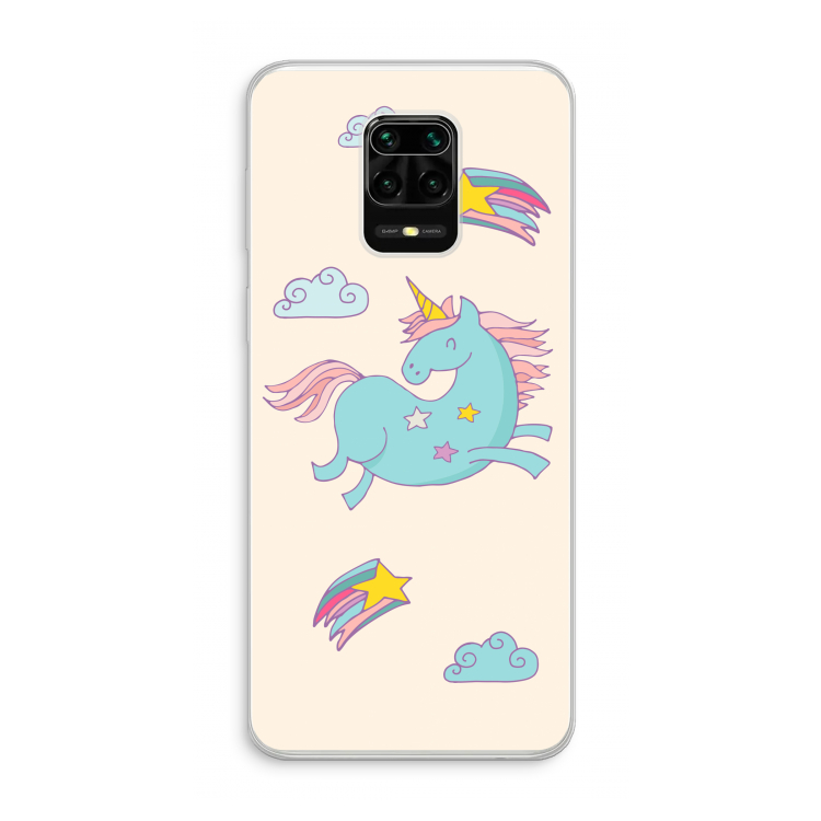 Vliegende eenhoorn: Xiaomi Redmi Note 10 Lite Transparant Hoesje